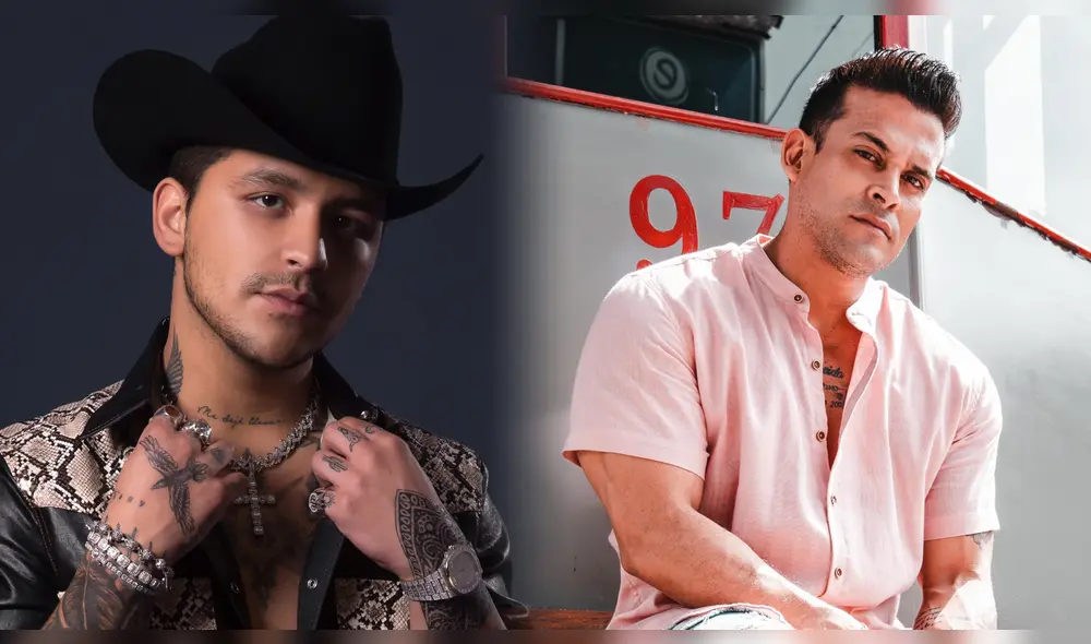 Christian Nodal y Domínguez son comparados tras última confirmación de romance del cantante mexicano. Foto: Christian Nadal Instagram/América Televisión