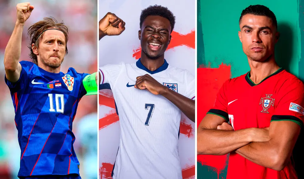 Luka Modric, Saka y Cristiano Ronaldo son las grandes figuras de la Eurocopa 2024. Foto: UEFA