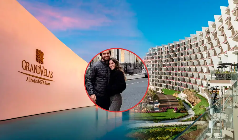 Cameron Jensen y su esposa Carly se volvieron virales en TikTok, luego de registrar su estadía en un hotel de lujo vacío en Los Cabos, México. Foto: composición LR/GrandVelas/TikTok