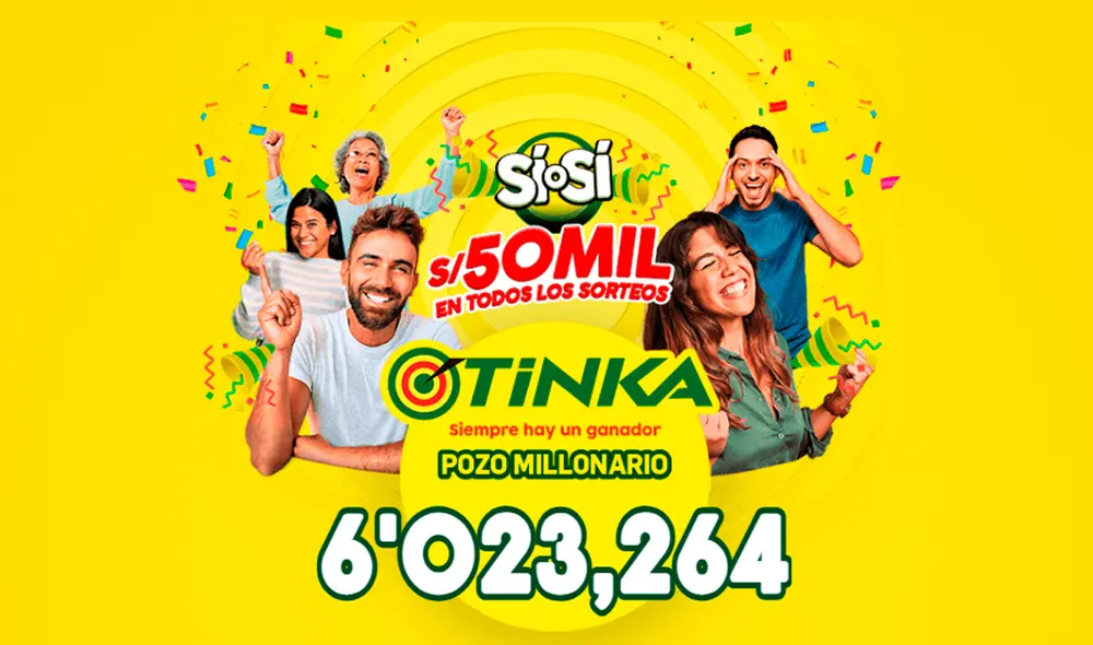 Pozo millonario se sorteará este miércoles 12 de junio. Foto: La Tinka