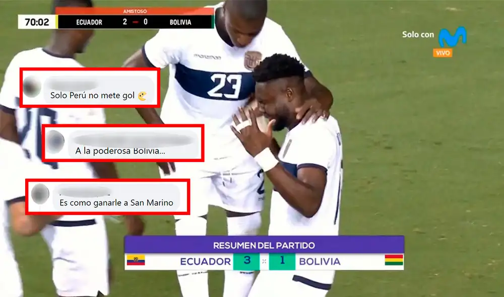 Bolivia aún tiene un amistoso más contra Colombia, mientras que Ecuador se medirá contra Honduras. Foto: composición LR/Movistar Deportes