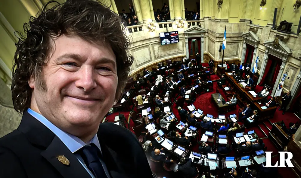 La primera legislación que Milei logra aprobar en el Senado. Foto: composición de Gerson Cardoso/AFP. Video: AFP La primera legislación que Milei logra aprobar en el Senado. Foto: composición de Gerson Cardoso/AFP. Video: AFP