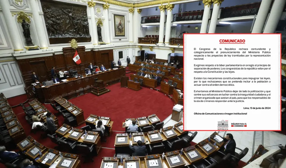 Congreso se pronunció a raíz de la posición del Ministerio Público. Foto: composición LR- Andina.
