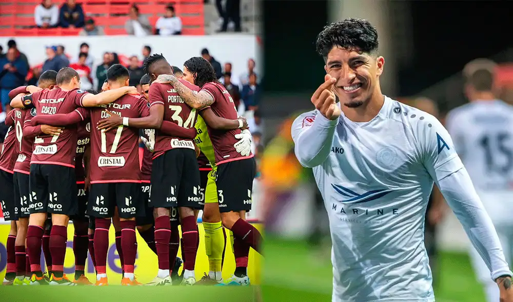 Luis Iberico marcó 3 goles en su última temporada con su club Riga, de Letonia. Foto: Composición LR/Universitario de Deportes/Riga