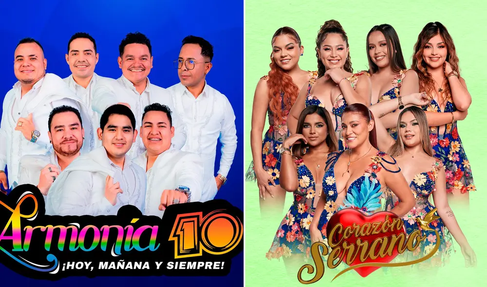 Armonía 10 celebrará sus 52 años este 6 de julio junto a artistas invitados. Fotos: Facebook/Armonía 10/Facebook/Corazón Serrano Armonía 10 celebrará sus 52 años este 6 de julio junto a artistas invitados. Fotos: Facebook/Armonía 10/Facebook/Corazón Serrano