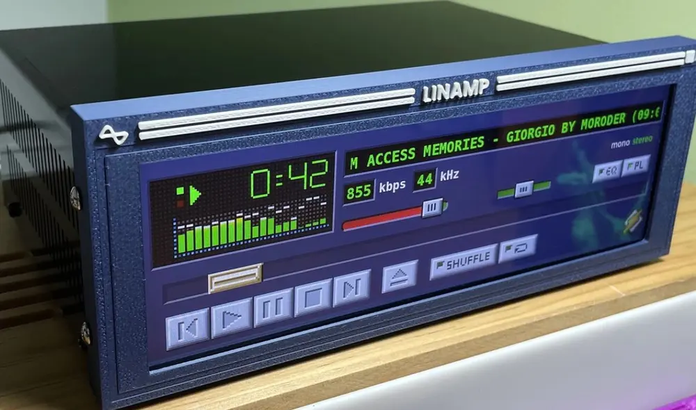 Así luce Linamp. Foto: Xataka