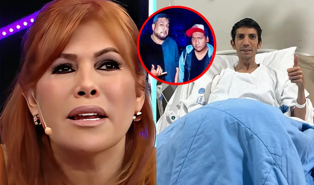 Magaly Medina cuestionó a Jorge Luna y Ricardo Mendoza por no prever la salud física de sus invitados. Foto: composición LR/ATV/Instagram/'Flaco' Granda Magaly Medina cuestionó a Jorge Luna y Ricardo Mendoza por no prever la salud física de sus invitados. Foto: composición LR/ATV/Instagram/'Flaco' Granda