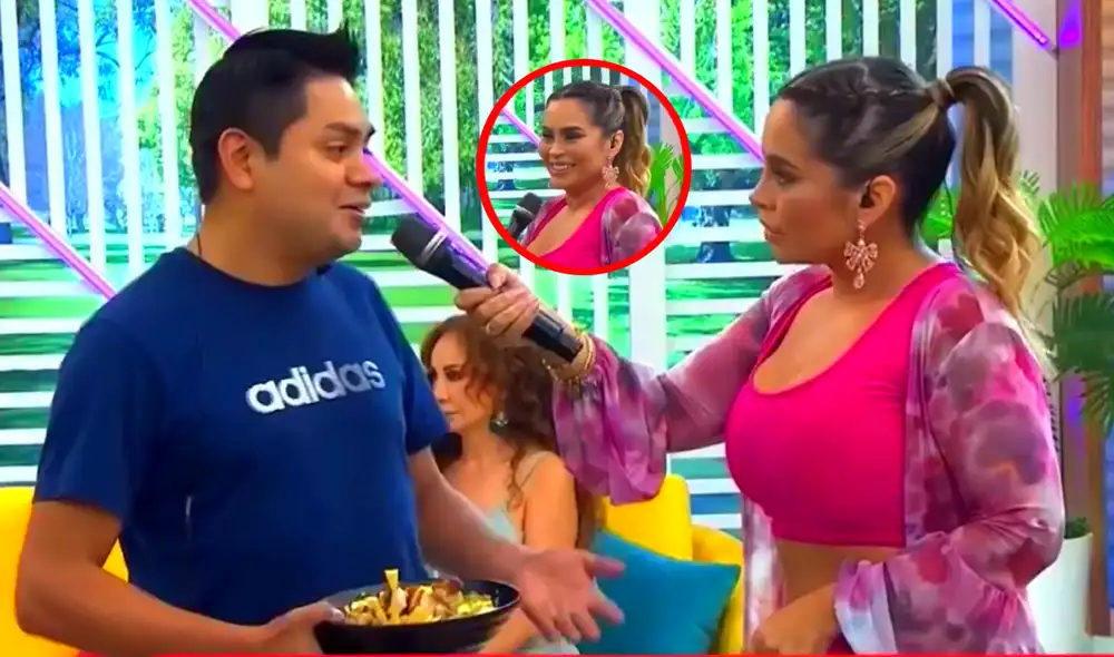 Janet Barboza, Brunella Horna y 'Giselo' bromearon tras la respuesta del trabajador de 'América hoy'. Foto: composición LR/América TV Janet Barboza, Brunella Horna y 'Giselo' bromearon tras la respuesta del trabajador de 'América hoy'. Foto: composición LR/América TV