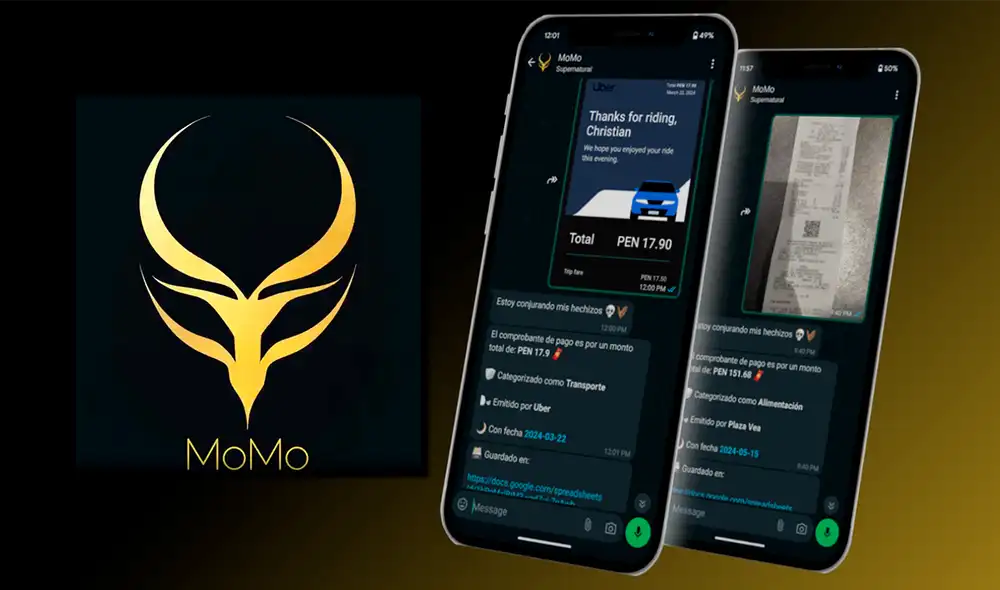 MoMo es un chatbot de WhatsApp que te ayudará a organizar tus finanzas personales. Foto: Supernatural/Composición LR.
