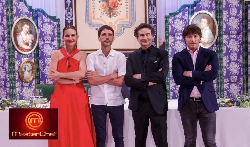 Virgilio Martínez junto a los jurados del MasterChef 2024, Samantha Vallejo-Nágera, Pepe Rodríguez y Jordi Cruz. Foto: MasterChef España Virgilio Martínez junto a los jurados del MasterChef 2024, Samantha Vallejo-Nágera, Pepe Rodríguez y Jordi Cruz. Foto: MasterChef España