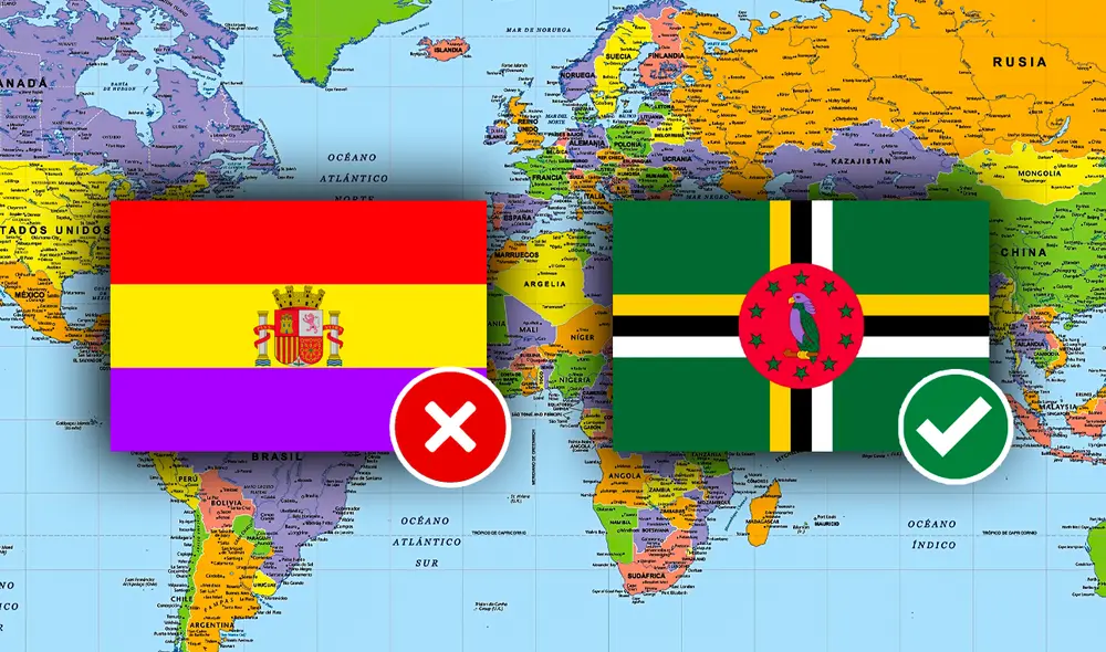 A pesar de la escasez del color morado en la mayoría de las banderas nacionales, existen dos notables excepciones. Foto: Composición LR/Quora/La Sexta.