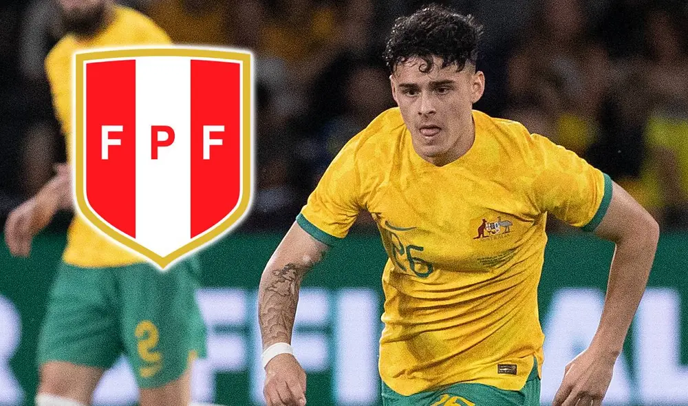 Alexander Robertson debutó en la selección de Australia en un amistoso frente a Ecuador en 2023. Foto: composición LR/AFP