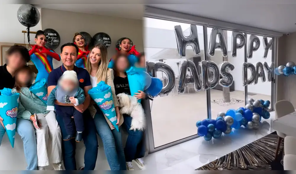 Brunella Horna compartió historias en su Instagram celebrando el Día del Padre con Richard Acuña. Foto: composición LR/Richard Acuña Instagram/Brunella Horna Instagram