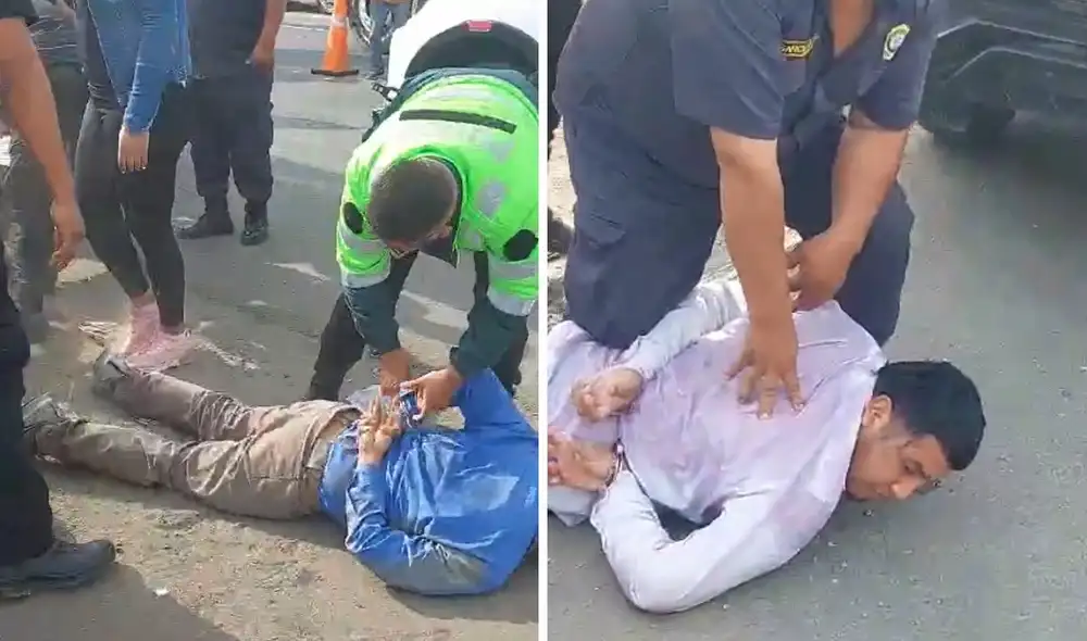 Entre los intervenidos se encontraba una mujer. Foto: composición LR/PNP