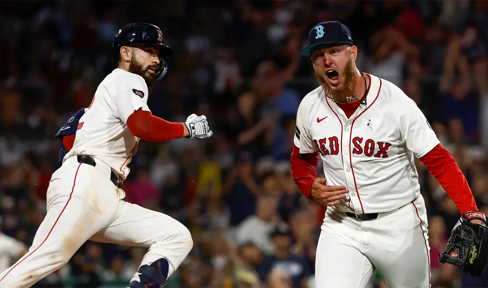 Connor Wong y Zack Kelly fueron dos de los puntos más altos de Boston en su victoria sobre Yankees. Foto: composición LR / AFP