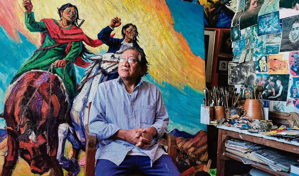 Taller. Bruno Portuguez Nolasco en su espacio de trabajo en Chorrillos. Foto: difusión Taller. Bruno Portuguez Nolasco en su espacio de trabajo en Chorrillos. Foto: difusión