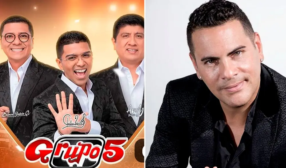 Grupo 5 ha sido cuestionado por Dantes Cardosa y otros cumbiamberos por darle protagonismo a Christian Yaipén. Foto: Composición Captura YouTube/Dantes Cardosa/Facebook Grupo 5 ha sido cuestionado por Dantes Cardosa y otros cumbiamberos por darle protagonismo a Christian Yaipén. Foto: Composición Captura YouTube/Dantes Cardosa/Facebook