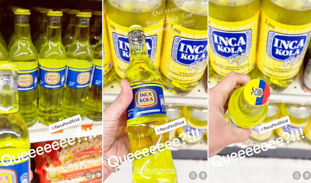La marca Inca Kola es una de las emblemáticas gaseosas del Perú. Foto: composición LR/TikTok/@trinywendorff La marca Inca Kola es una de las emblemáticas gaseosas del Perú. Foto: composición LR/TikTok/@trinywendorff