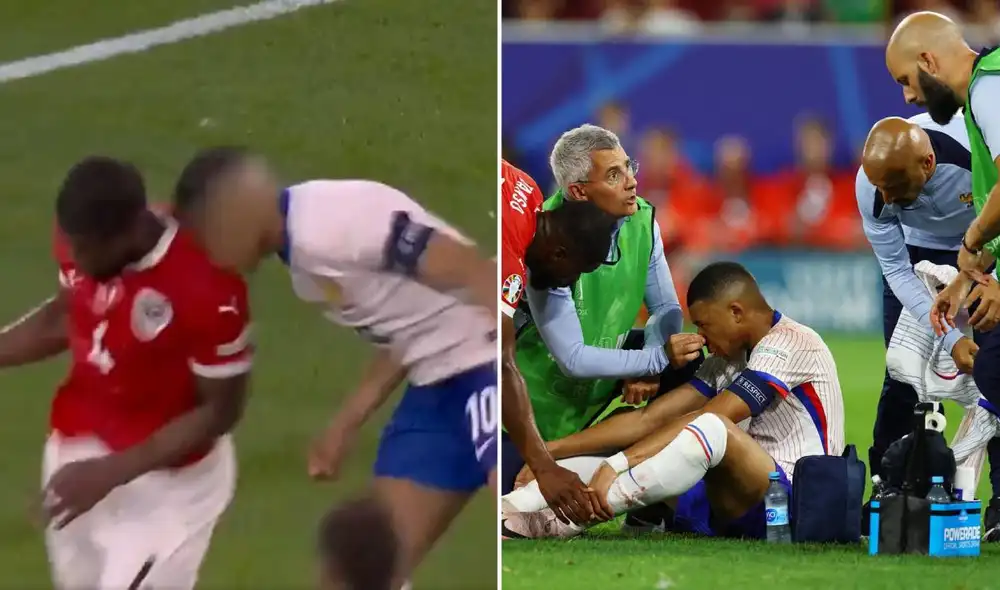 Kylian Mbappé fue titular en este partido por la Eurocopa. Foto: composición LR/captura de ESPN