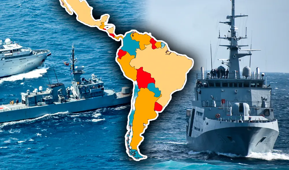 El último Índice Global Fire Power (GFP) del año 2024 mide la potencia militar de 145 países. Foto: Composición LR/La Razón/@ArmadaColombia.