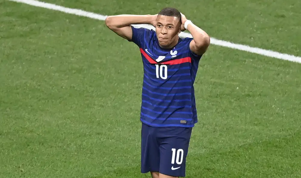 Kylian Mbappé falló su penal en la eliminación Francia ante Austria por los octavos de final de la Eurocopa 2020. Foto: AFP