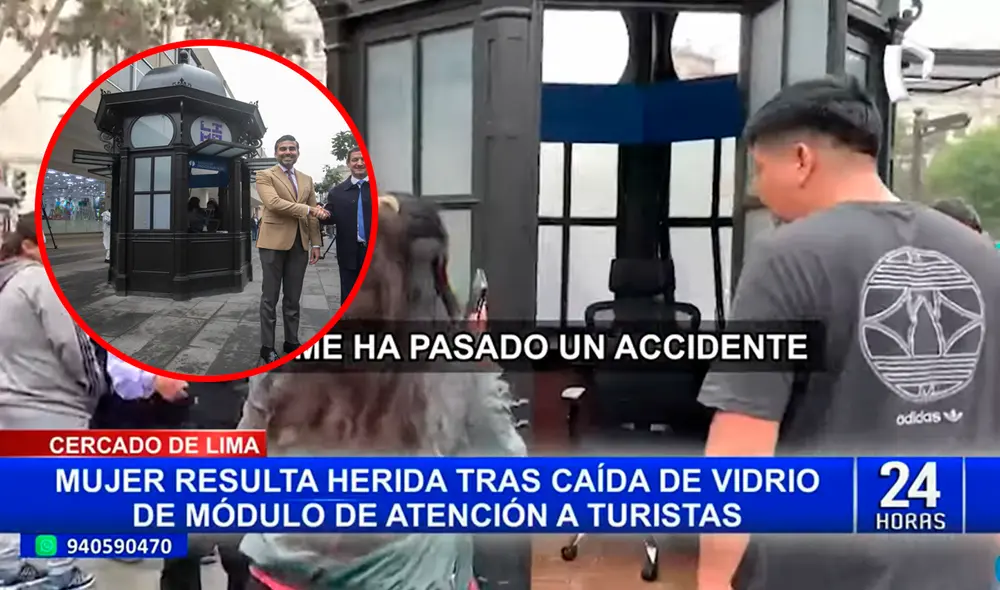 Módulos no llevaban 24 horas de inaugurados cuándo uno de ellos ocasionó un accidente. Foto: composición LR/captura Panamericana/Municipalidad de Lima/X