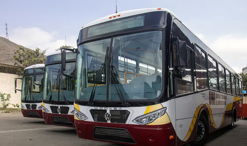 Esta imagen corresponde a la flota de buses de diciembre del 2023. Foto: UNI/X