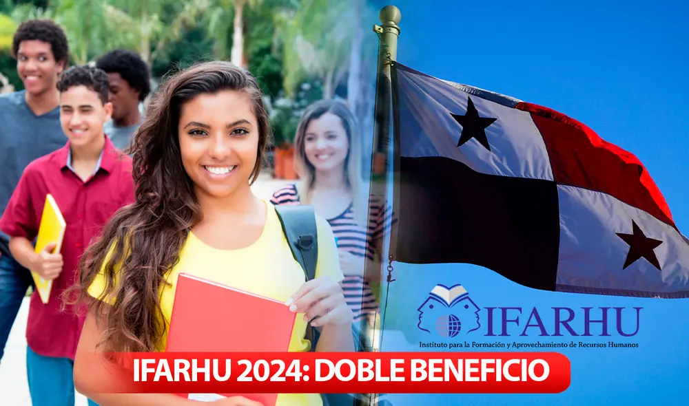 El programa de doble beneficio de Ifarhu 2024 se dirige a estudiantes de primaria, pre-media y media. Foto: composición LR