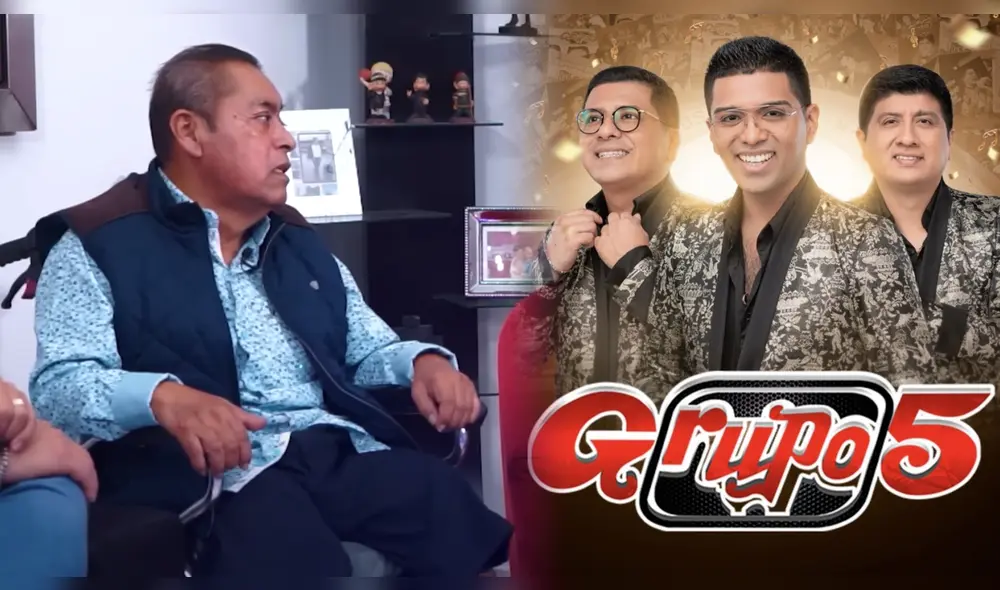 Víctor Yaipén comentó como fue el inicio del Grupo 5. Foto: composición LR/Youtube/Grupo 5 Instagram Víctor Yaipén comentó como fue el inicio del Grupo 5. Foto: composición LR/Youtube/Grupo 5 Instagram