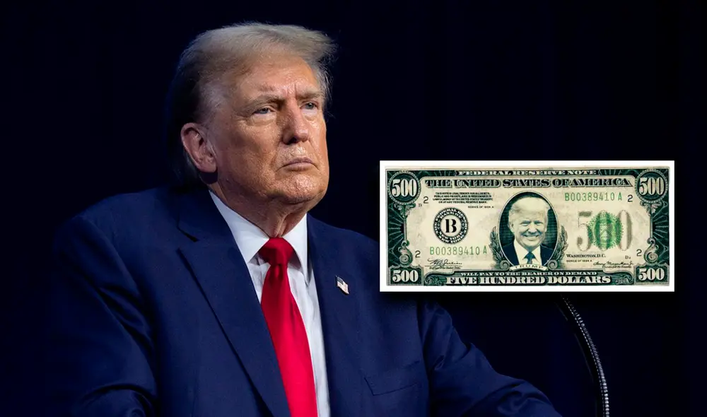 Un proyecto de ley plantea que Donald Trump esté en billetes de 500 dólares. Foto: People/UHN Un proyecto de ley plantea que Donald Trump esté en billetes de 500 dólares. Foto: People/UHN
