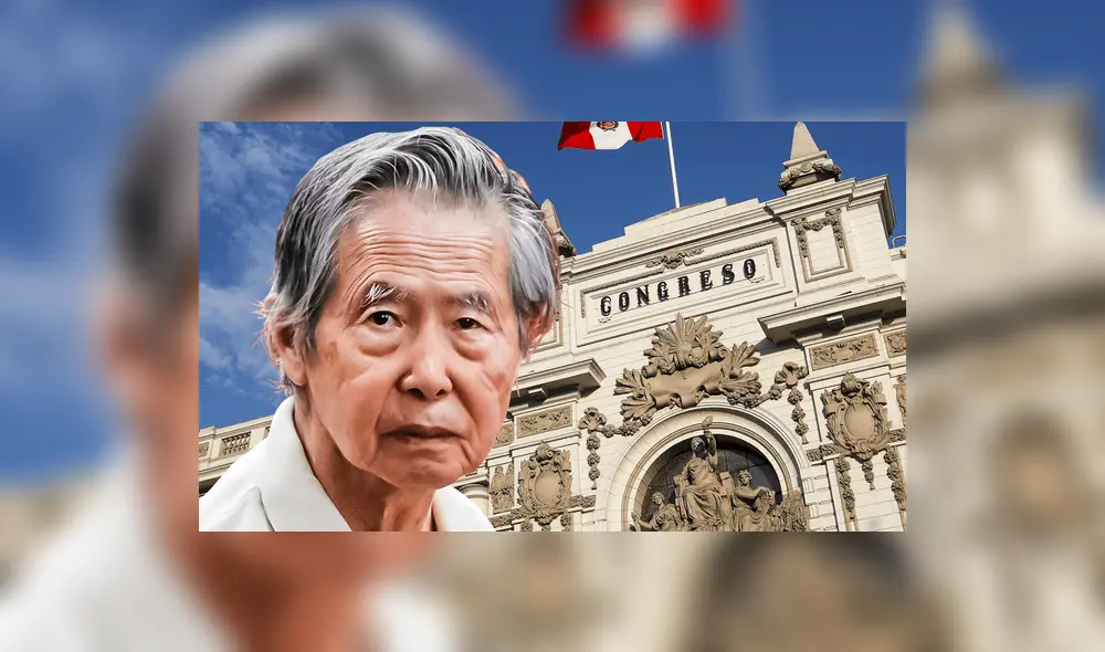 Alberto Fujimori: Congreso busca también su amnistía. Composición: LR Alberto Fujimori: Congreso busca también su amnistía. Composición: LR