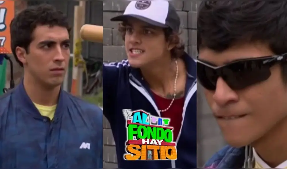 'Al fondo hay sitio': Valentino y su amigo huyen de 'Jimmy'. Foto: composición LR/ América TV
