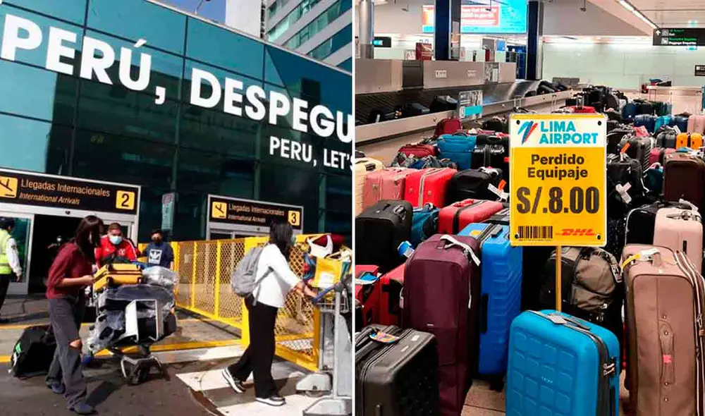 LAP  desmiente anuncios de venta de maletas olvidadas en el Aeropuerto Internacional Jorge Chávez, calificándolos como estafa. Foto: composición LR/Andina