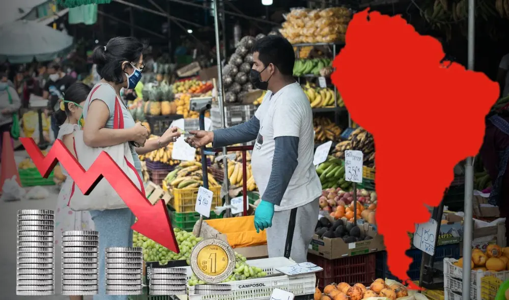 Este país de Sudamérica superó a Brasil y Chile y tiene la menor inflación de la región este 2024, según ranking. Foto: Composición LR Andina / Expansión / iStock Este país de Sudamérica superó a Brasil y Chile y tiene la menor inflación de la región este 2024, según ranking. Foto: Composición LR Andina / Expansión / iStock