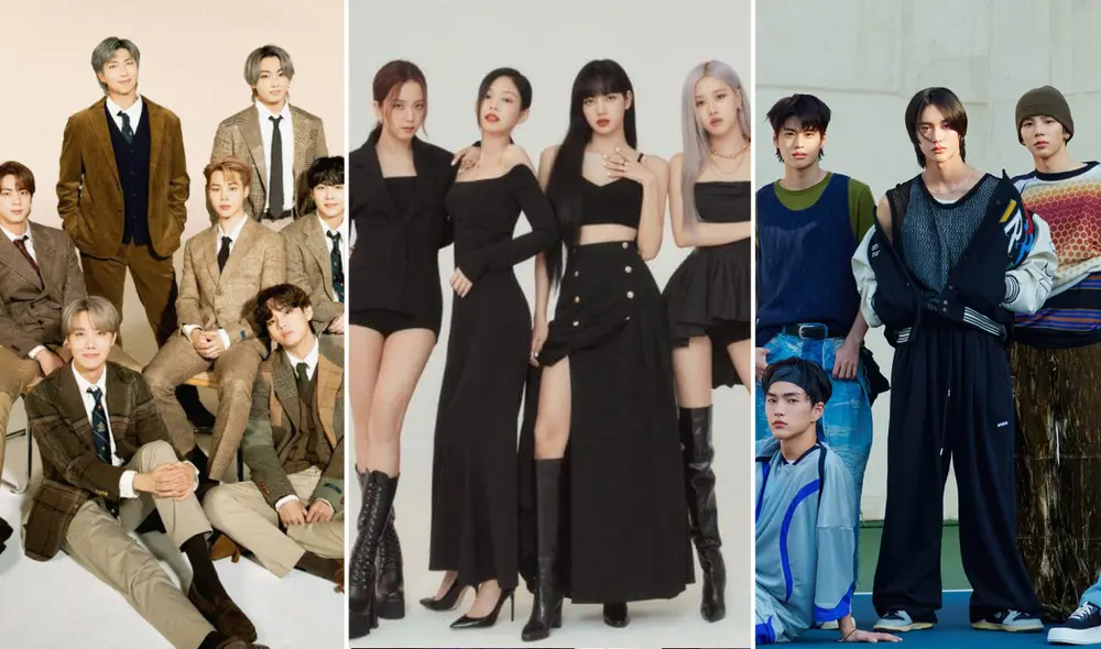la corriente k-pop continúa conquistando las plataformas de música. Foto: composición LR/HYBE/YG/difusión