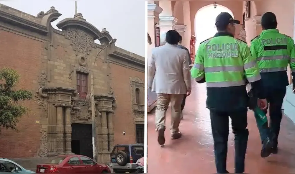 Autoridades retiraron una banderola hecha por estudiantes. Foto: Composición LR/Difusion Autoridades retiraron una banderola hecha por estudiantes. Foto: Composición LR/Difusion