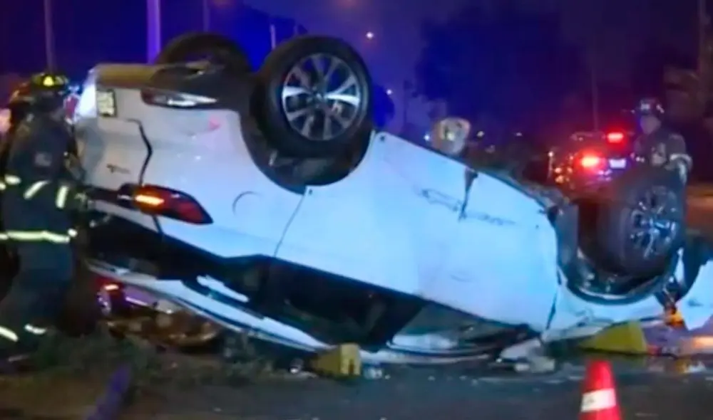 Accidente en Costa Verde. Foto: Captura TV