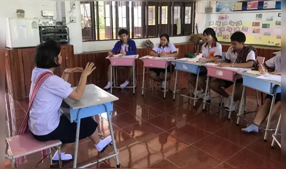 El objetivo es formar a sus alumnos para que se conviertan en "mejores personas". Foto: Mecchai Pattana