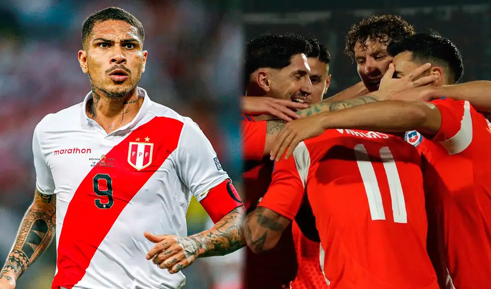 Paolo Guerrero fue el jugador encargado de participar en la conferencia de prensa previo al partido ante Chile. Foto: Composición LR/EFE/Chilevisión