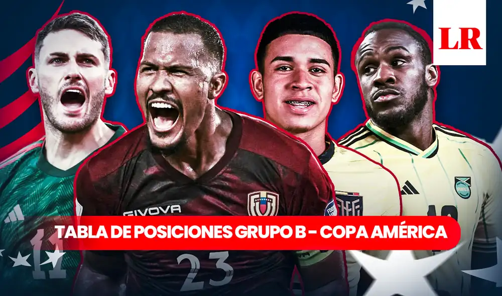 Ecuador, Venezuela, México y Jamaica integran el grupo B de la Copa América. Foto: composición GLR/Fabrizio Oviedo