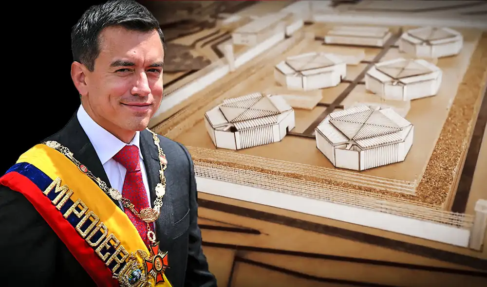 La nueva cárcel de máxima seguridad de Noboa busca luchar contra la grave crisis de inseguridad que vive Ecuador. Foto: composición LR/AFP
