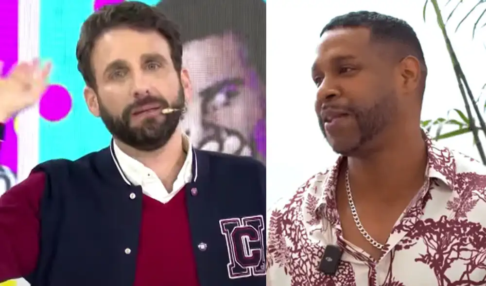 'Peluchín' no se queda callado y opina sobre el éxito que está teniendo el bailarín Edson Dávila 'Giselo'. Foto: composición LR/YouTube/Amor y Fuego