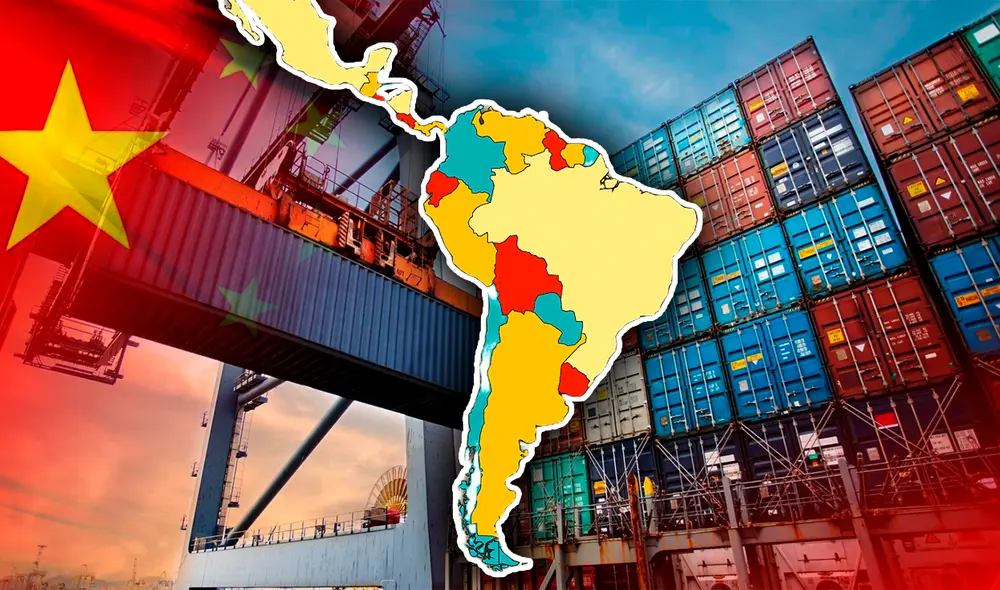 Cada uno de estos países estableció relaciones comerciales sólidas con China, exportando una variedad de productos que van desde minerales y productos agrícolas. Foto: Composición LR/ComexPeru/Lifeder. Cada uno de estos países estableció relaciones comerciales sólidas con China, exportando una variedad de productos que van desde minerales y productos agrícolas. Foto: Composición LR/ComexPeru/Lifeder.