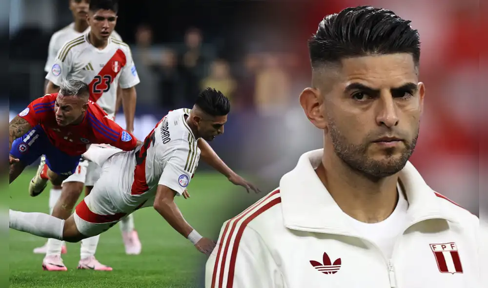 Carlos Zambrano asumió la capitanía de la selección peruana durante el partido ante Chile. Foto: composición LR/AFP