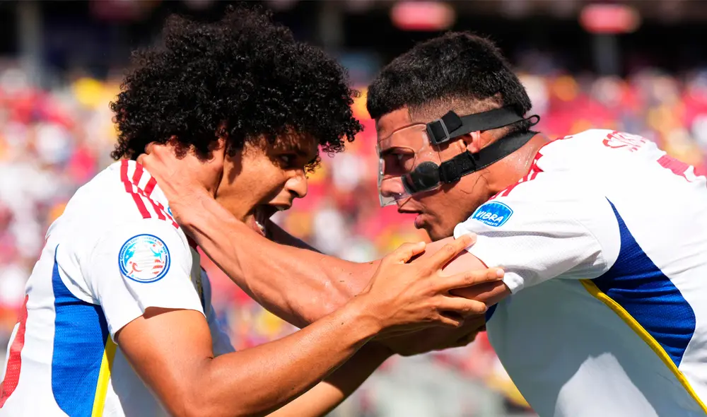 Eduard Bello fue el héroe de los llaneros con un remate rasante al minuto 74. Foto: AFP Eduard Bello fue el héroe de los llaneros con un remate rasante al minuto 74. Foto: AFP