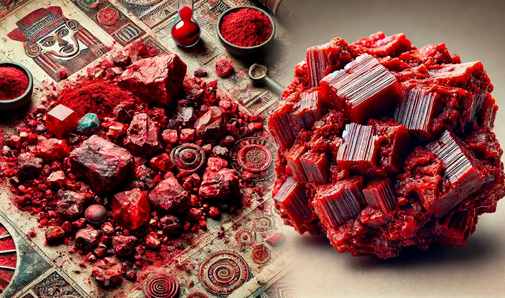 Las antiguas civilizaciones desconocían los riesgos asociados con el uso del cinabrio y lo empleaban ampliamente en sus rituales y artefactos. Foto: Composición LR/IA/La República. Las antiguas civilizaciones desconocían los riesgos asociados con el uso del cinabrio y lo empleaban ampliamente en sus rituales y artefactos. Foto: Composición LR/IA/La República.