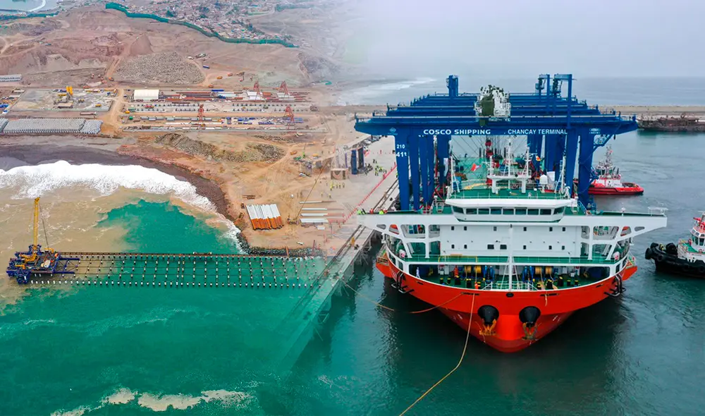 Descubre la increíble tecnología que se implementará en el moderno megapuerto de Chancay. Foto: Composición LR/Andina.
