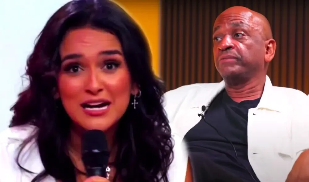 Daniela Darcourt recordó que Sergio George fue quien la contactó para trabajar juntos. Foto: composición LR/América TV/YouTube/Carlos Orozco