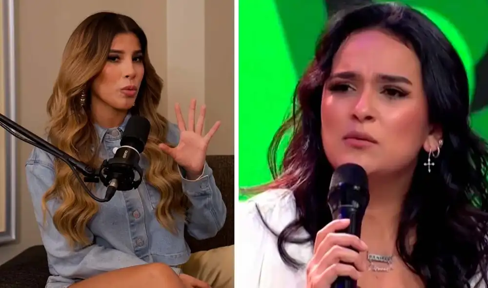 Daniela Darcourt y Yahaira Plasencia se han visto enfrentadas tras las declaraciones de Sergio George. Foto: Composición Captura/Hablando con la Yaha/Captura/El Reventonazo de la Chola