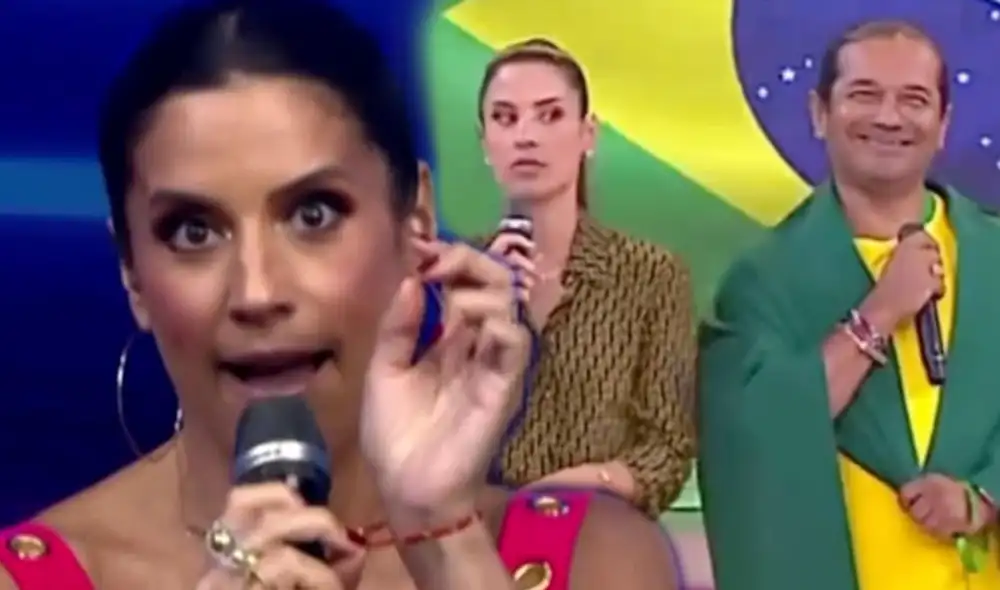 María Pía Copello exhibe mentira de Dos Santos en Instagram. Foto: composición LR/América TV